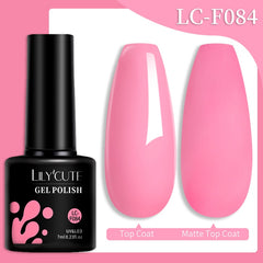 LILYCUTE 7ML Summer Neon Nail Gel Polish Gel Polish Semi Permanent Nail Art Manicure Soak Off LED UV Gel Nail Varnishes