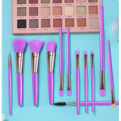 XINYAN Blue Makeup Brushes Set Eyeliner Eyelash Solid Eye Shadow Cosmetics Blending Beauty Makeup Brushes Set Tool Kit Maquiagem