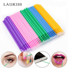 50/100/300/500pcs Eyebrow Eyelash Brushes Eyelash Spoolies Mascara Wands Disposable Applicator for Eyelash Extension Makeup Tool