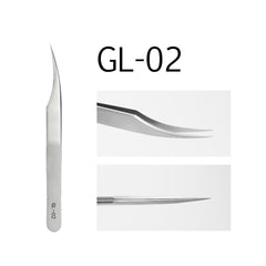 6A-SA Eyelash Extension Tweezers Volume Lashes Stainless Steel Accurate Tweezer Non-magnetic Eyelashes Tools Makeup