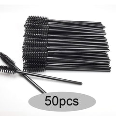 50/100/300/500pcs Eyebrow Eyelash Brushes Eyelash Spoolies Mascara Wands Disposable Applicator for Eyelash Extension Makeup Tool