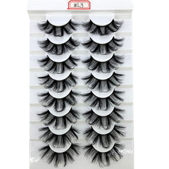 4/7 Pairs 25 mm 3d Mink Lashes Bulk Faux with Custom Box Wispy Natural Mink Lashes Pack Short Wholesales Natural False Eyelashes