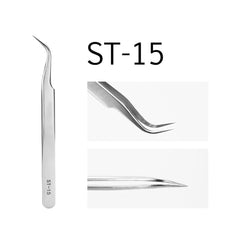 6A-SA Eyelash Extension Tweezers Volume Lashes Stainless Steel Accurate Tweezer Non-magnetic Eyelashes Tools Makeup