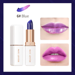 lakerain 6 Colors Magic Lipstick Temperature Color Changing Lip Stain Gloss Moisturizing And Long Lasting Waterproof Lip Balm