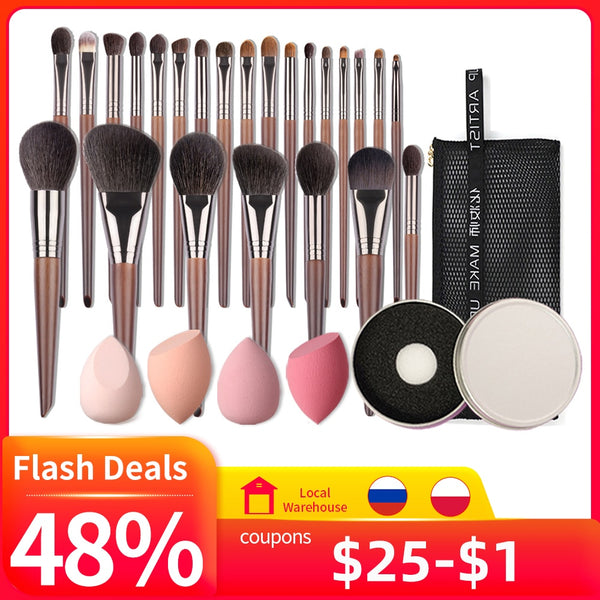 OVW Natural Makeup Brushes Set Eyeshadow Make Up Brush Goat Hair Kit for Makeup nabor kistey Blending  pinceaux maquillage