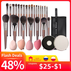 OVW Natural Makeup Brushes Set Eyeshadow Make Up Brush Goat Hair Kit for Makeup nabor kistey Blending  pinceaux maquillage