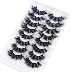 5-14Pairs Fluffy Lashes 10-25mm 3D Mink Lashes Long Thick Natural False Eyelashes Wholesale Lashes Vendors Makeup Mink Eyelashes