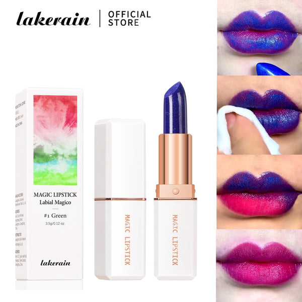 lakerain 6 Colors Magic Lipstick Temperature Color Changing Lip Stain Gloss Moisturizing And Long Lasting Waterproof Lip Balm