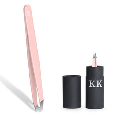 KK Eyebrow Tweezer Colorful Hair Beauty Fine Hairs Puller Stainless Steel Makeup Tools Slanted Eye Brow Clips Removal Tools Care