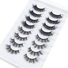 5-14Pairs Fluffy Lashes 10-25mm 3D Mink Lashes Long Thick Natural False Eyelashes Wholesale Lashes Vendors Makeup Mink Eyelashes