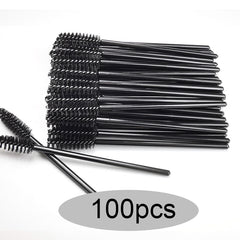 50/100/300/500pcs Eyebrow Eyelash Brushes Eyelash Spoolies Mascara Wands Disposable Applicator for Eyelash Extension Makeup Tool