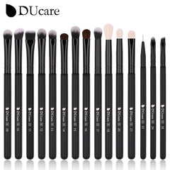 DUcare Black Makeup Brushes 8-32Pcs Brush for Makeup Foundation Eyeshadow Synthetic Goat Pony Hair Professional makeup brush Set