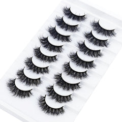 5-14Pairs Fluffy Lashes 10-25mm 3D Mink Lashes Long Thick Natural False Eyelashes Wholesale Lashes Vendors Makeup Mink Eyelashes