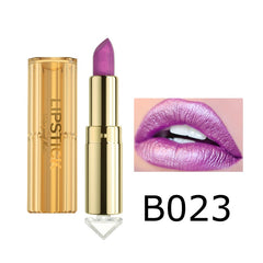 12 Colors Korea Matte Glitter Lipstick Pink Nude Matte Gliter Waterproof Kissproof Glitter Flip Lipstick Orange Dropshipping