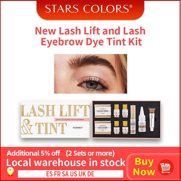 ICONSIGN New Eyelash Eyebrow Dye Tint Kit Professional Lash Lifting Eyebrow Dyeing Mascara Make Up Setting